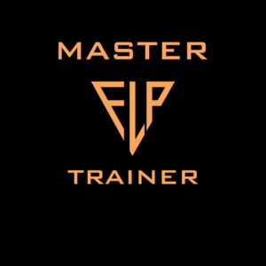 a black and gold logo with the words master trainer | Think Success UK